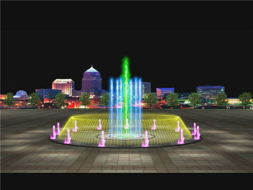 内丘东泰和园广场音乐喷泉