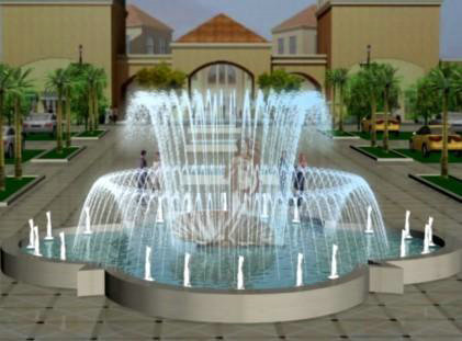 沂水大名城雕塑喷泉工程设计